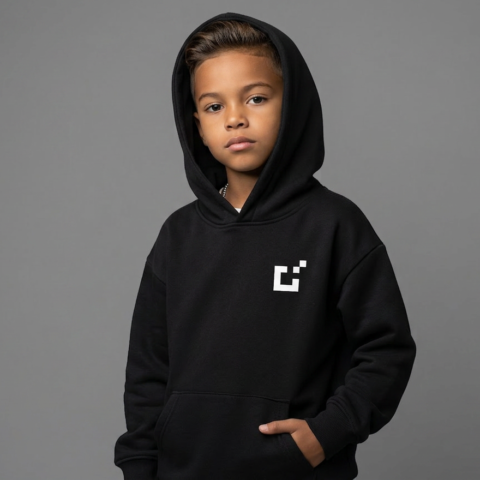 ELSEWHERE Kids Hoodie | Black