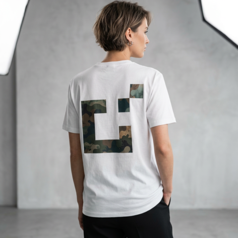 ELSEWHERE T-Shirt | White | Camo print | Limited edition